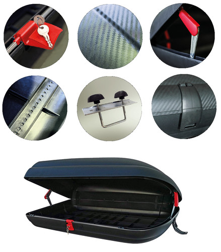 Baule box auto tetto - tetto, 320